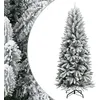 Image de Sapin de Noël artificiel avec neige floquée 210 cm PVC et PE