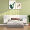 Image de vidaXL Tête de lit avec armoires Blanc Bois d'ingénierie