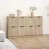 Image de Buffets 2 pcs Chêne sonoma 60x30x70 cm Bois d ingénierie