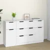 Image de vidaXL Buffets 3 pcs Blanc Bois d'ingénierie3115820