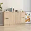 Image de vidaXL Buffets 3 pcs Chêne sonoma Bois d'ingénierie3115846