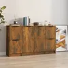 Image de vidaXL Buffets 3 pcs Chêne fumé Bois d'ingénierie3115849