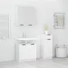 Image de Ensemble d armoires salle de bain 3 pcs blanc bois d ingénierie