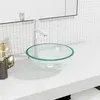 Image de vidaXL Lavabo Vasque à Poser de Toilette Lave-mains de Salle de Bain Lavabo de Salle d'Eau Intérieur Verre Trempé 30x12 cm 345235