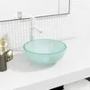 Image de vidaXL Lavabo Vasque à Poser de Toilette Lave-mains de Salle de Bain Lavabo de Salle d'Eau Maison Intérieur Verre Trempé 345241