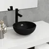 Image de vidaXL Lavabo Vasque à Poser de Toilette Lave-mains de Salle de Bain Lavabo de Salle d'Eau Maison Intérieur Verre Trempé 345247