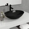 Image de vidaXL Lavabo Vasque à Poser de Toilette Lave-mains de Salle de Bain Lavabo de Salle d'Eau Maison Intérieur Verre 50x37x14 345249