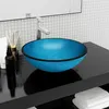 Image de Lavabo Verre trempé 42x14 cm Bleu