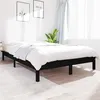 Image de vidaXL Bedframe massief grenenhout zwart 160x200 cm820555