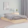 Image de Cadre de lit sans matelas 120x190 cm Petit double Bois massif