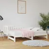 Image de Lit coulissant sans matelas blanc 2x(90x190) cm