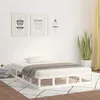 Image de Cadre de lit sans matelas blanc 120x190 cm bois massif