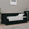 Image de vidaXL Slaapbank 75x190 cm massief grenenhout zwart820920