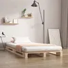 Image de vidaXL Lit de Palette Sommier à Lattes Lit Simple Lit Adulte Cadre à Lattes sur Pied Chambre à Coucher Intérieur 90x200 cm Bois de Pin Massif 821377