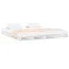 Image de Lit leandre vidaxl 200 x 140 x 11 cm en bois sommier a lattes pour 2 personnes de couleur