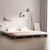 Image de vidaXL Palletbed massief hout grijs 150x200 cm821399