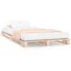 Image de Lit gisele vidaxl 190 x 75 x 11 cm en bois sommier tapissier de couleur