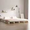 Image de vidaXL Palletbed massief grenenhout zwart 120x190 cm821432