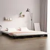 Image de Lit leandre vidaxl 190 x 140 x 11 cm en bois sommier a lattes pour 2 personnes de couleur