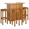 Image de Salon de Jardin vidaXL 5Pcs 3115997 Bois d'Acacia Massif