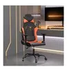 Image de Chaise de jeu vidaXL de massage Noir et orange Similicuir