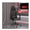 Image de Chaise de jeu vidaXL de massage noir similicuir