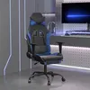 Image de Chaise vidaxl en metal non pliable interieur H. 131 cm bleu