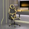 Image de Chaise de jeu de massage Noir et doré Similicuir