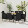 Image de vidaXL Mobilier à Dîner d'Extérieur 9 pcs Ensemble de Salle à Manger de Patio Table et Chaises de Repas Jardin Terrasse 3120110