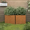 Image de Jardinières 2 pcs 32x30x29 cm acier corten