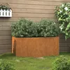 Image de Jardinière 62x40x39 cm acier corten