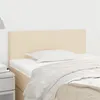 Image de Tête de lit Crème 80x5x78 88 cm Tissu