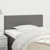 Image de Tête de lit Gris foncé 90x5x78 88 cm Tissu