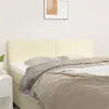 Image de vidaXL Têtes de lit 2 pcs Crème 72x5x78/88 cm Similicuir