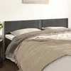 Image de vidaXL Hoofdborden 2 st 90x5x78/88 cm fluweel donkergrijs345979