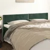 Image de vidaXL Hoofdborden 2 st 90x5x78/88 cm fluweel donkergroen345981
