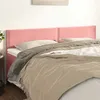 Image de vidaXL Hoofdborden 2 st 90x5x78/88 cm fluweel roze345983