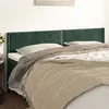 Image de vidaXL Hoofdborden 2 st 100x5x78/88 cm fluweel donkergroen346001