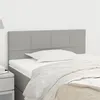 Image de Tête de lit Gris clair 90x5x78 88 cm Tissu