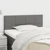 Image de Tête de lit Gris foncé 90x5x78 88 cm Tissu
