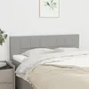 Image de Têtes de lit 2 pcs Gris clair 72x5x78 88 cm Tissu