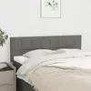 Image de Têtes de lit 2 pcs Gris foncé 72x5x78 88 cm Tissu