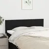 Image de Têtes de lit 2 pcs Noir 72x5x78 88 cm Tissu