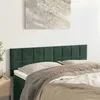Image de Têtes de lit 2 pcs Vert foncé 72x5x78 88 cm Velours