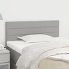 Image de Tête de lit Gris clair 100x5x78 88 cm Tissu
