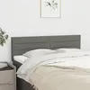 Image de Têtes de lit 2 pcs Gris foncé 72x5x78 88 cm Tissu