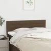 Image de Têtes de lit 2 pcs Marron foncé 72x5x78 88 cm Tissu