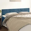 Image de vidaXL Hoofdborden 2 st 80x5x78/88 cm fluweel donkerblauw346170