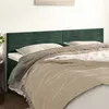 Image de vidaXL Hoofdborden 2 st 100x5x78/88 cm fluweel donkergroen346197