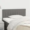 Image de Tête de lit Gris foncé 90x5x78 88 cm Tissu